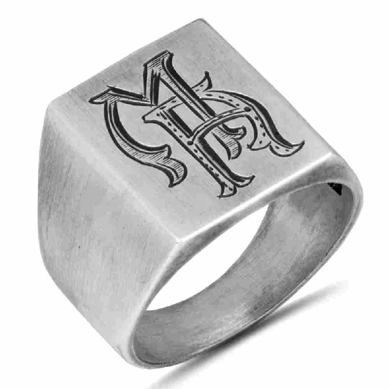 Customizable Handmade 925 Sterling Silver Special Mens Ring