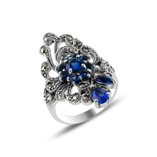 Turkish Handmade Jewelry 925 Sterling Silver Womans Ladies Ring 76