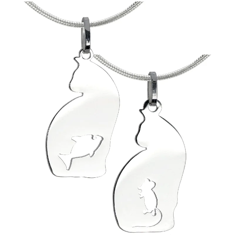 Feline Instincts Sterling Necklace