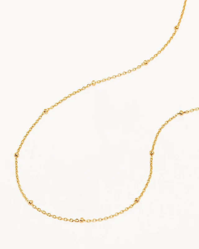 18k Gold Vermeil 15" Ball Chain Choker