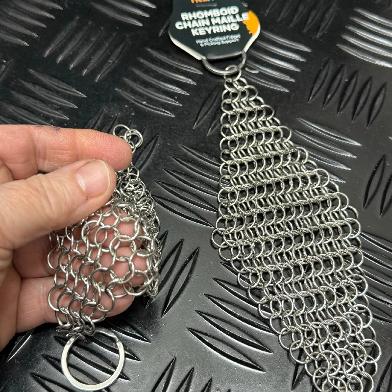 Rhomboid Hand Crafted Chain Maille Keyring