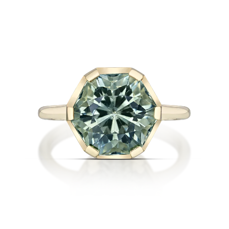 Olive Tourmaline 6.20 carat custom cut