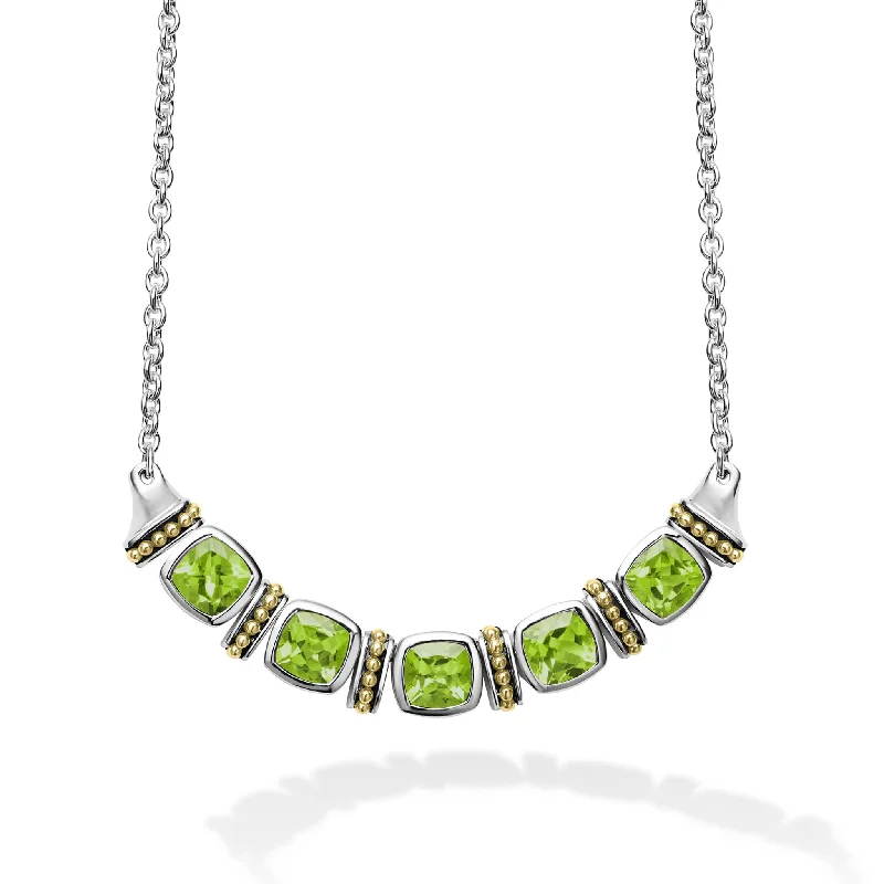 Rittenhouse Five Station Peridot Necklace