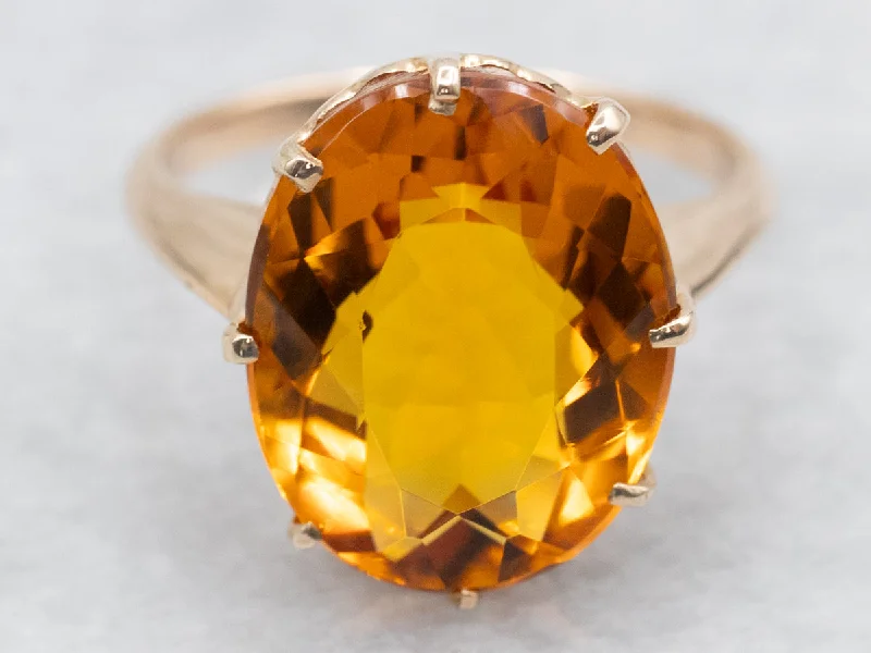 Stunning Sunshine Citrine Ring