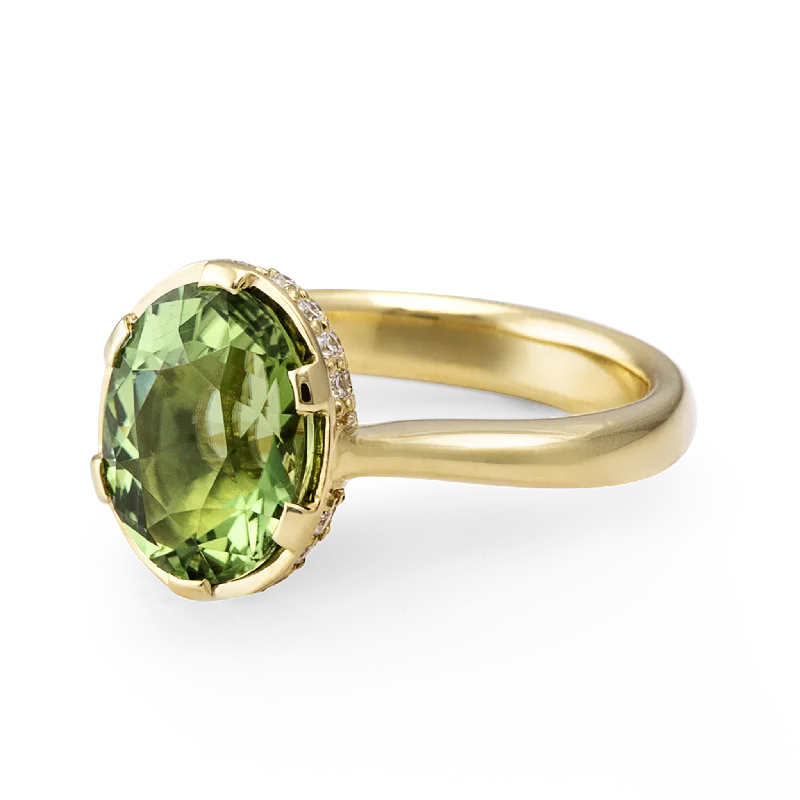 Sugaree No. 2 / Green Tourmaline & Diamonds