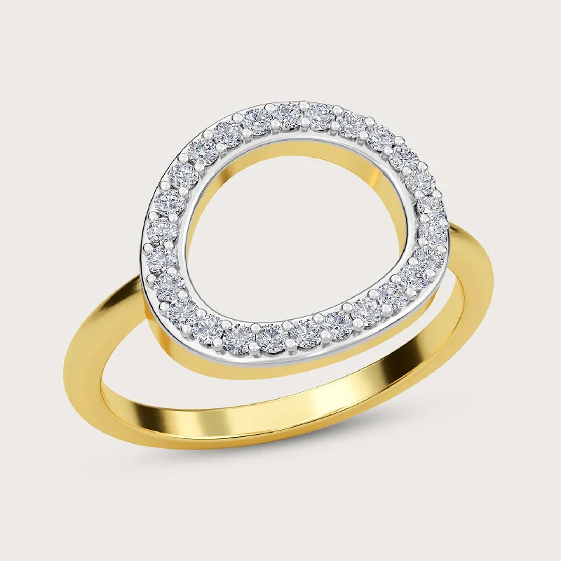 Versa Diamond Halo Ring