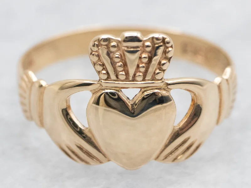 Yellow Gold Claddagh Ring