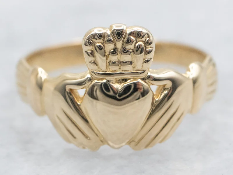 Yellow Gold Claddagh Ring