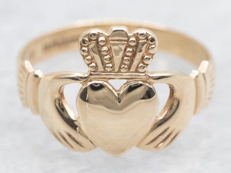 Yellow Gold Claddagh Ring