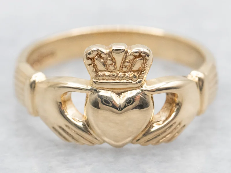 Yellow Gold Claddagh Ring