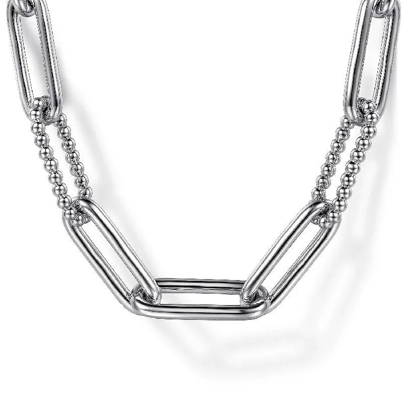 Sterling Silver 16 Inch Bujukan Paper Clip Chain Necklace