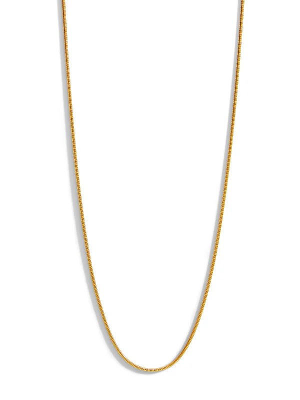 1.2mm Cascade Yellow Gold Chain Necklace