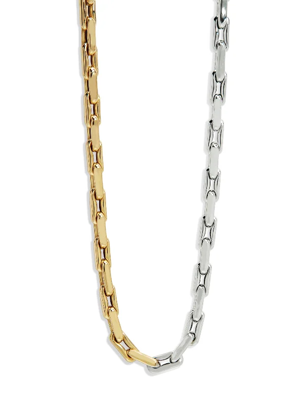 Lauren XS Link Yellow & White Gold Chain Necklace